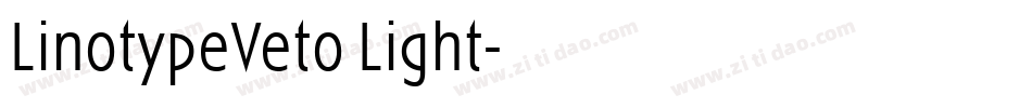 LinotypeVeto Light字体转换